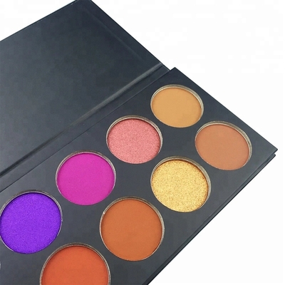 China Private Label Make Up Cosmetics no brand wholesale makeup Pressed 9 Colors Matte Shimmer Glitter and Diamond Eyeshadow supplier
